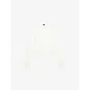 The Kooples Womens Ecru Round-neck Knitted Cardigan In White