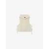 The Kooples Womens Ecru Sleeveless Hooded Wool Jumper In Neutral
