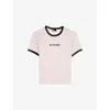 The Kooples Womens Lila Branded-print Short-sleeved Cotton-jersey T-shirt