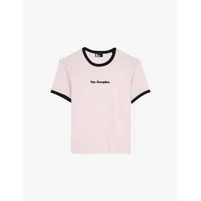 The Kooples Womens Lila Branded-print Short-sleeved Cotton-jersey T-shirt