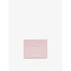 Shop The Kooples Womens Pink Amelia Leather Card Holder