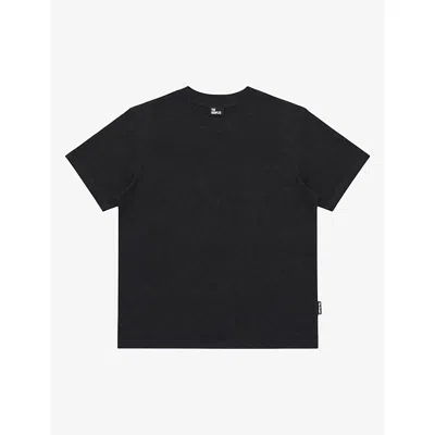 The Kooples Womens Round-neck Short-sleeve Cotton T-shirt White In Black