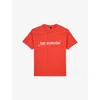The Kooples Womens Red Brand-print Cotton-jersey T-shirt In Red