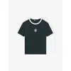 The Kooples Womens Forest Branded-print Short-sleeved Cotton-jersey T-shirt In Multi