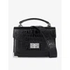 The Kooples Womens Bla01 Emily Vinyl-effect Mini Leather Cross-body Bag In Bla01