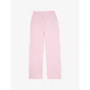 The Kooples Womens Lila Logo-patch Elasticated-waist Cotton Jogging Bottoms