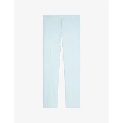 The Kooples Womens  Regular-fit Straight-leg Tailored Cotton Trousers