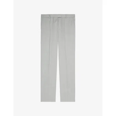 The Kooples Womens  Tapered-leg Mid-rise Wool Trousers