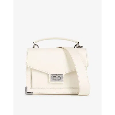 The Kooples Womens  Emily Small Leather Shoulder Bag In White