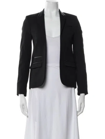 Pre-owned The Kooples Wool Blazer In Black