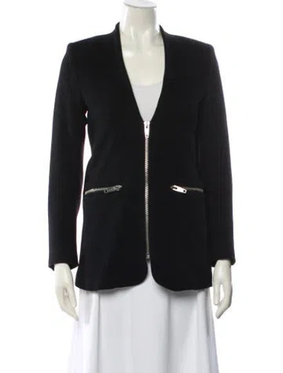 Pre-owned The Kooples Wool Blazer In Black