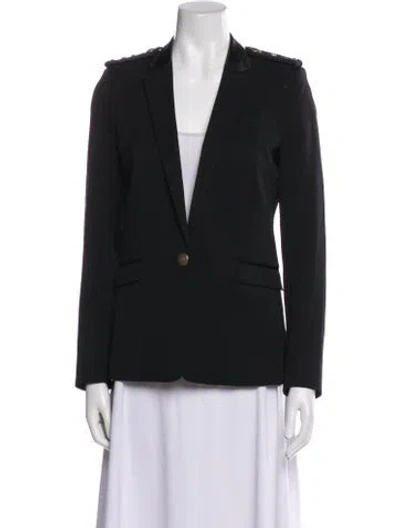 Pre-owned The Kooples Wool Blazer In Black