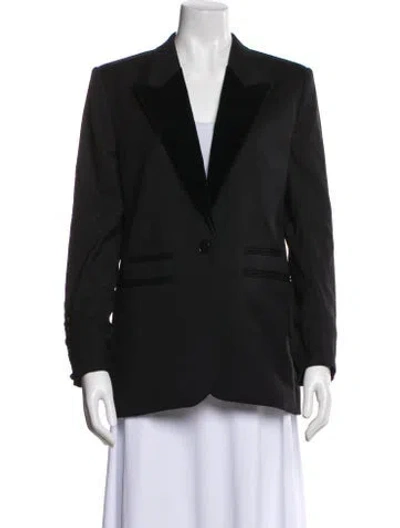 Pre-owned The Kooples Wool Blazer In Black