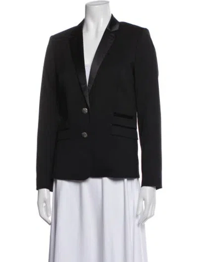 Pre-owned The Kooples Wool Blazer In Black