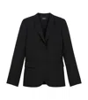 The Kooples Single-breasted Wool Blazer In Black