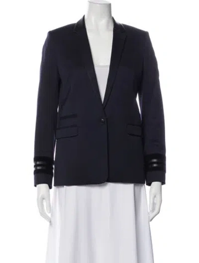 Pre-owned The Kooples Wool Blazer In Blue