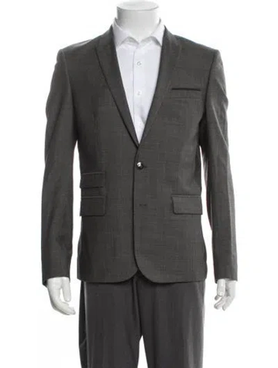 Pre-owned The Kooples Wool Blazer In Gray