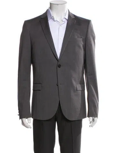 Pre-owned The Kooples Wool Blazer In Gray