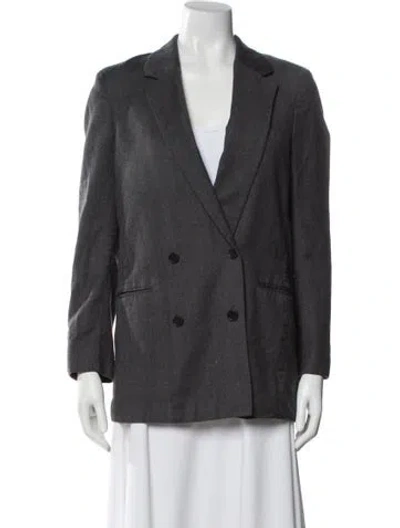 Pre-owned The Kooples Wool Blazer In Gray