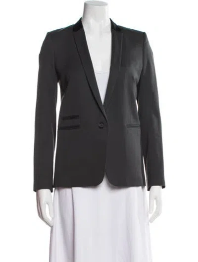 Pre-owned The Kooples Wool Blazer In Gray