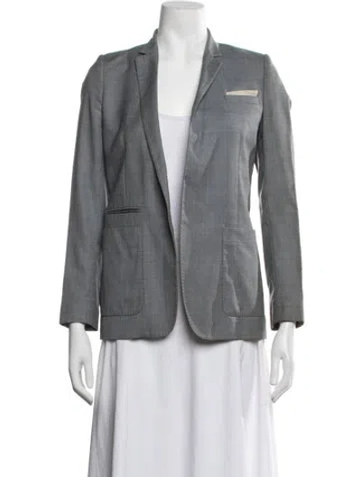 Pre-owned The Kooples Wool Blazer In Grey