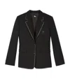 The Kooples Wool-blend Blazer In Black