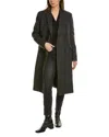 The Kooples Wool-blend Coat In Gray