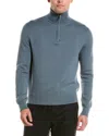 The Kooples Wool-blend Funnel Neck Sweater In Blue