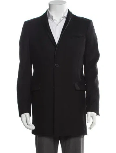 Pre-owned The Kooples Wool Coat In Black