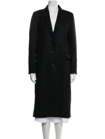 Pre-owned The Kooples Wool Coat In Black