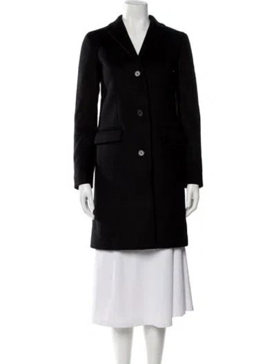 Pre-owned The Kooples Wool Coat In Black