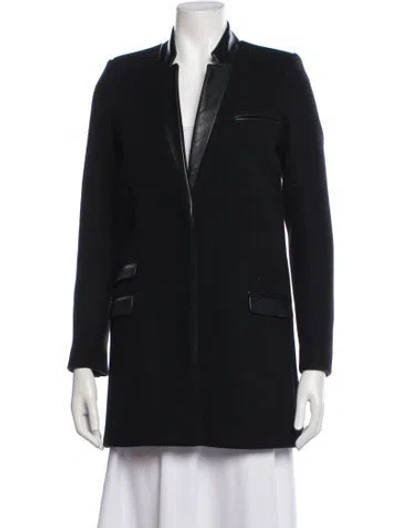 Pre-owned The Kooples Wool Coat In Black