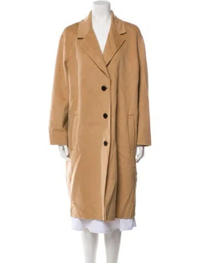Pre-owned The Kooples Wool Coat In Brown
