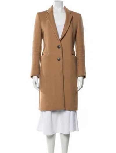 Pre-owned The Kooples Wool Coat In Brown