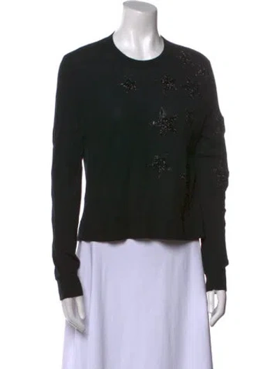 Pre-owned The Kooples Wool Crew Neck Sweater In Black