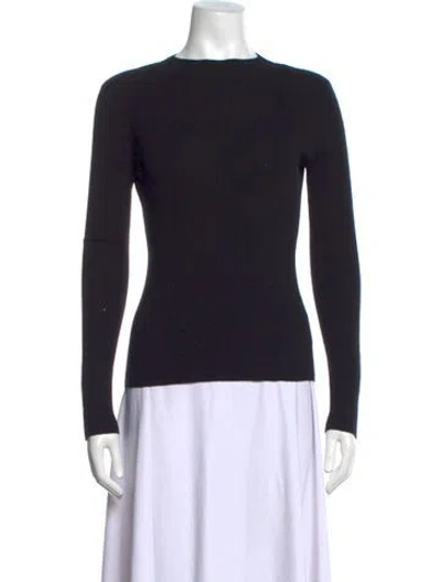 Pre-owned The Kooples Wool Crew Neck Sweater In Black
