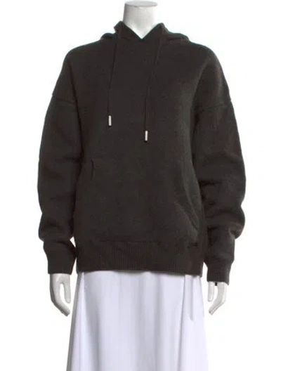 Pre-owned The Kooples Wool Crew Neck Sweater In Green