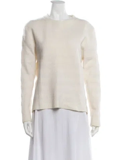 Pre-owned The Kooples Wool Crew Neck Sweater In Neutrals