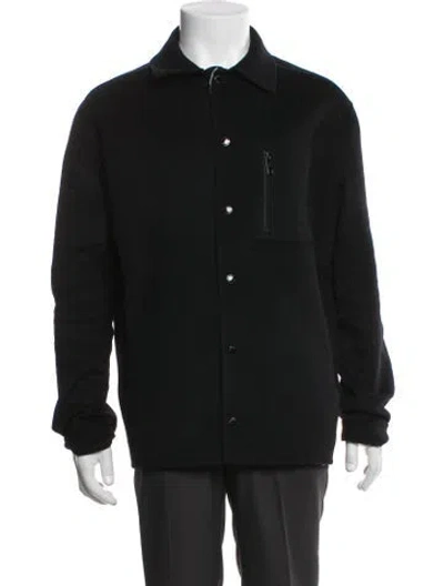 Pre-owned The Kooples Wool Jacket In Black