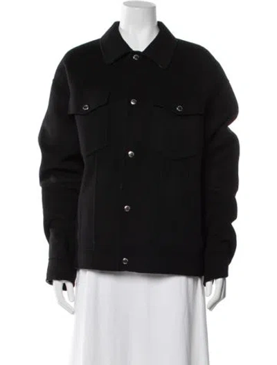Pre-owned The Kooples Wool Jacket In Black