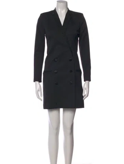 Pre-owned The Kooples Wool Mini Dress In Black