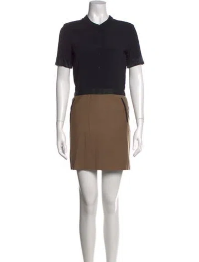 Pre-owned The Kooples Wool Mini Dress In Black