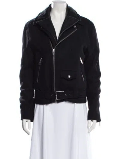 Pre-owned The Kooples Wool Moto Jacket In Multi