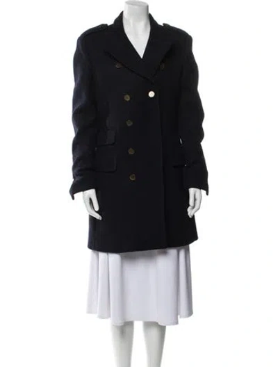Pre-owned The Kooples Wool Peacoat In Multi
