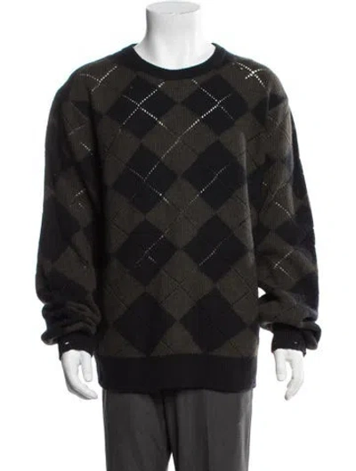 Pre-owned The Kooples Wool Plaid Print Pullover In Multicolor