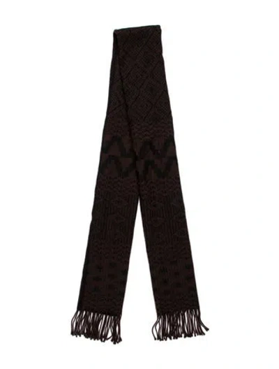Pre-owned The Kooples Wool Printed Scarf In Multi