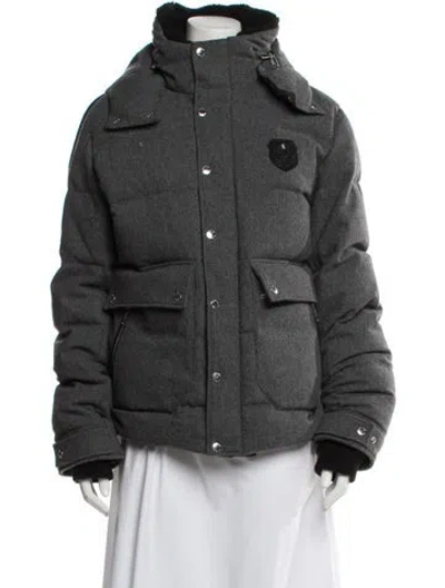 Pre-owned The Kooples Wool Puffer Coat W/ Tags In Gray