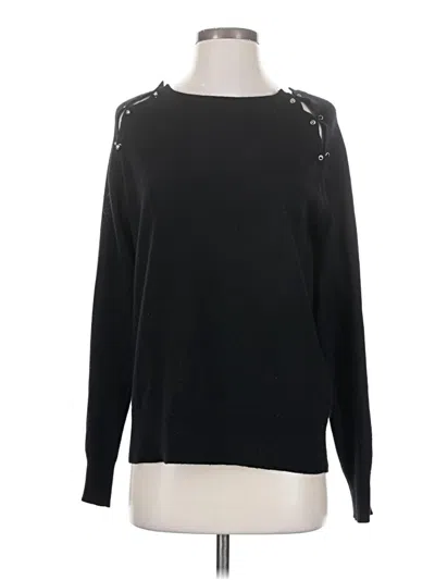 Pre-owned The Kooples Wool Pullover Sweater In Black