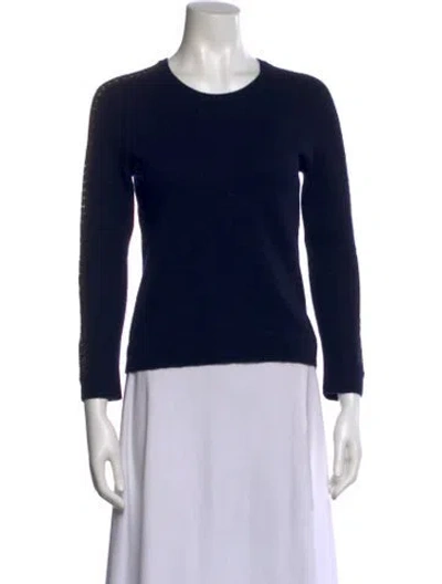 Pre-owned The Kooples Wool Scoop Neck Sweater In Black