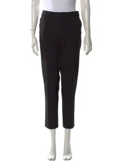 Pre-owned The Kooples Wool Straight Leg Pants In Black